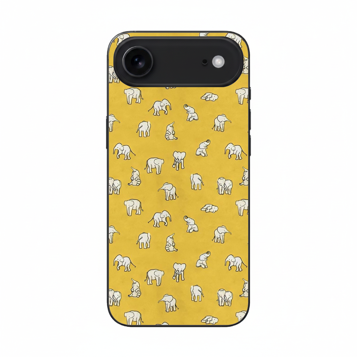 Baby Elephants Yellow iPhone Cover