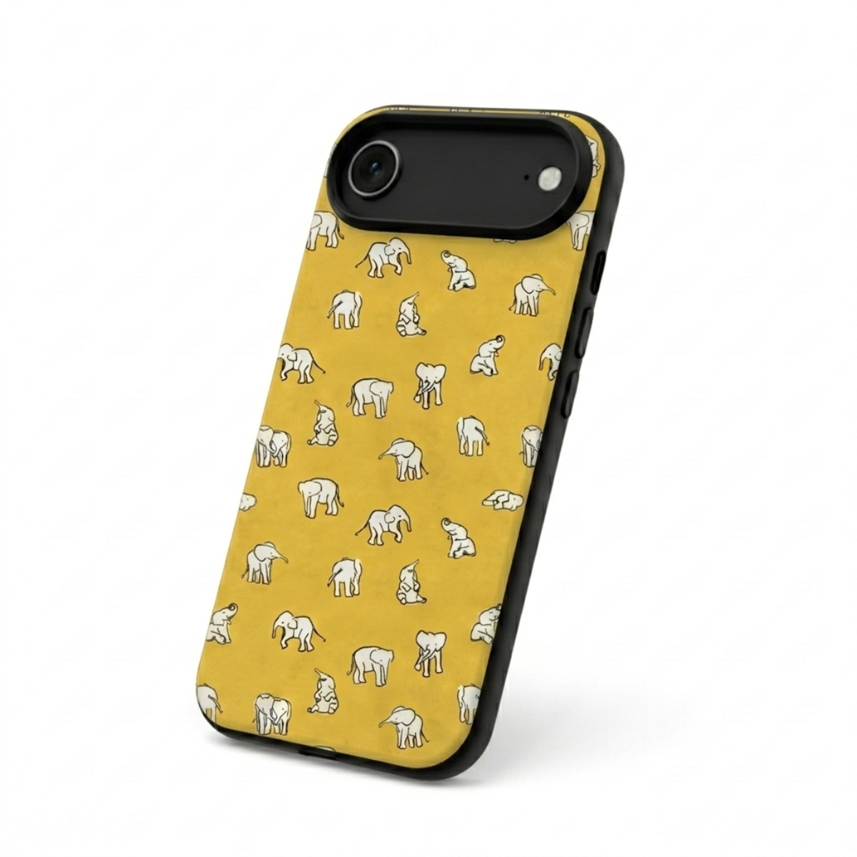 Baby Elephants Yellow iPhone Cover