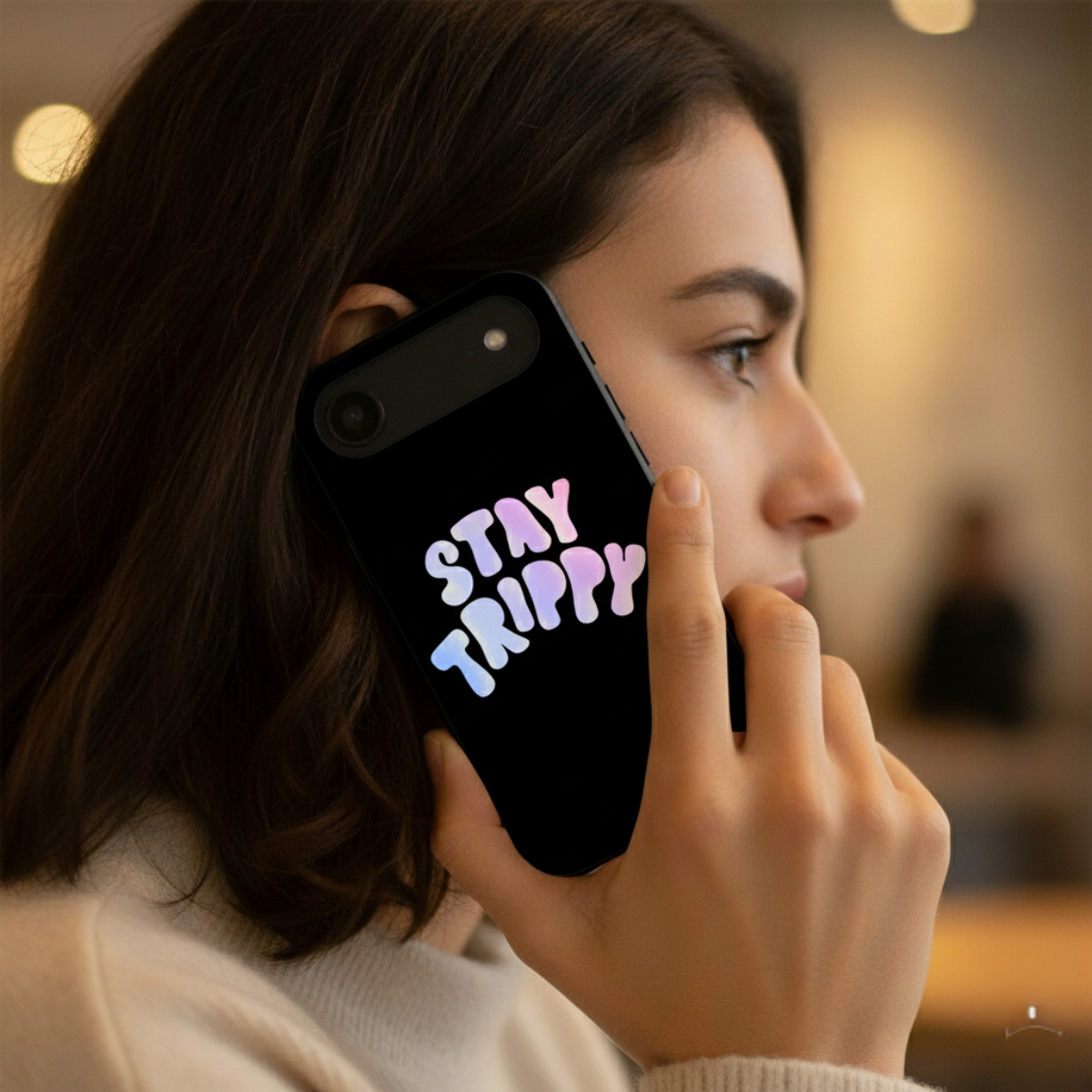 Stay Trippy Sticker iPhone Cover