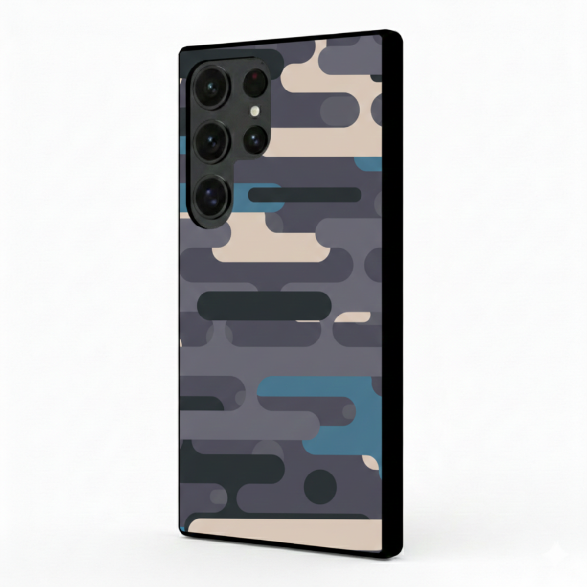 Grey Tech Camouflage Samsung Phone Cover