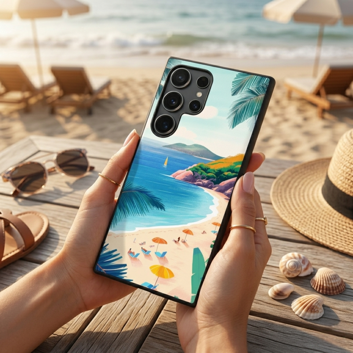 Vibrant Beach Samsung Phone Cover