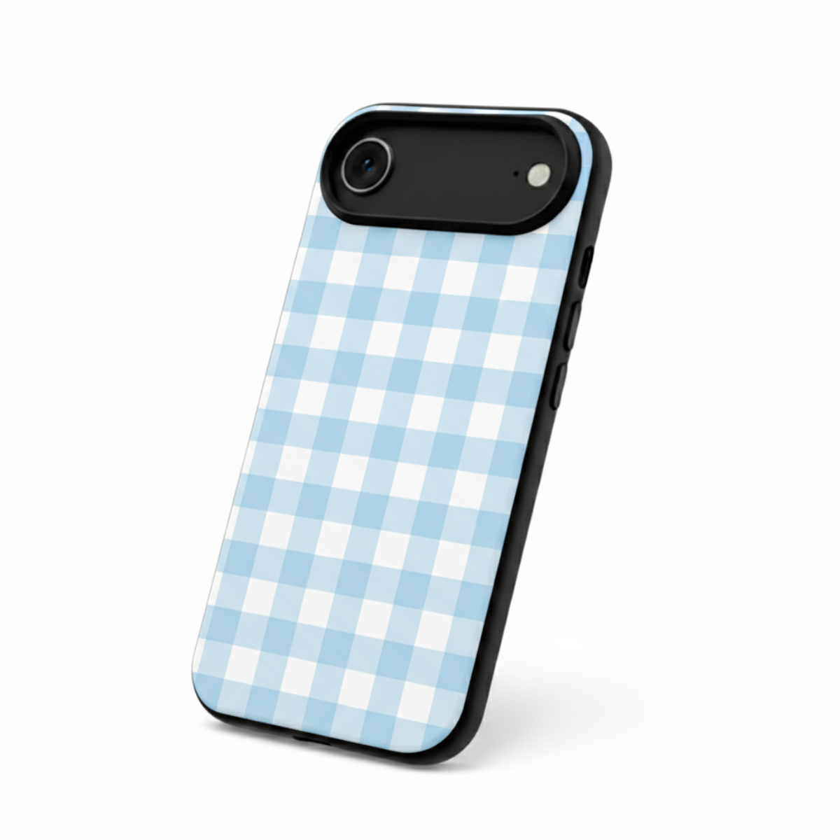 Blue Pastel Grid iPhone Cover