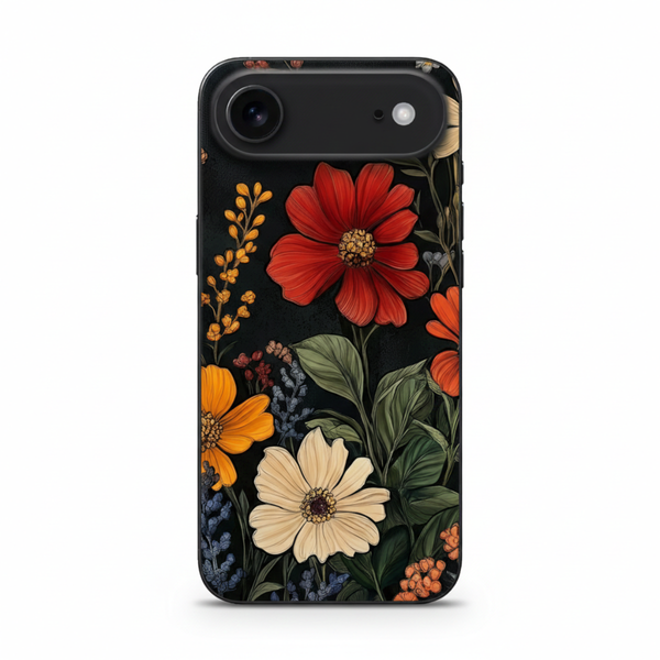 Abstract Floral Pattern iPhone Cover