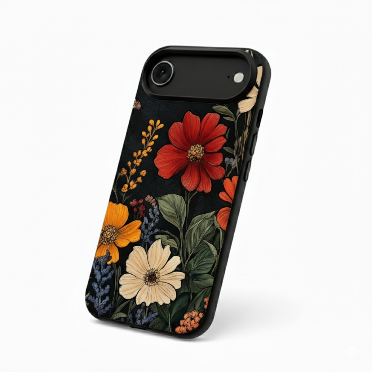 Abstract Floral Pattern iPhone Cover