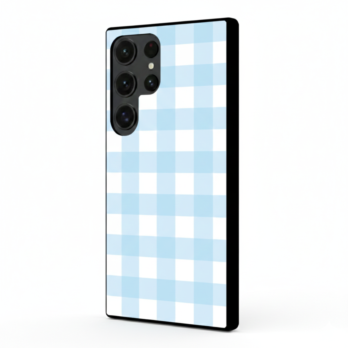 Blue Pastel Grid Samsung Phone Cover