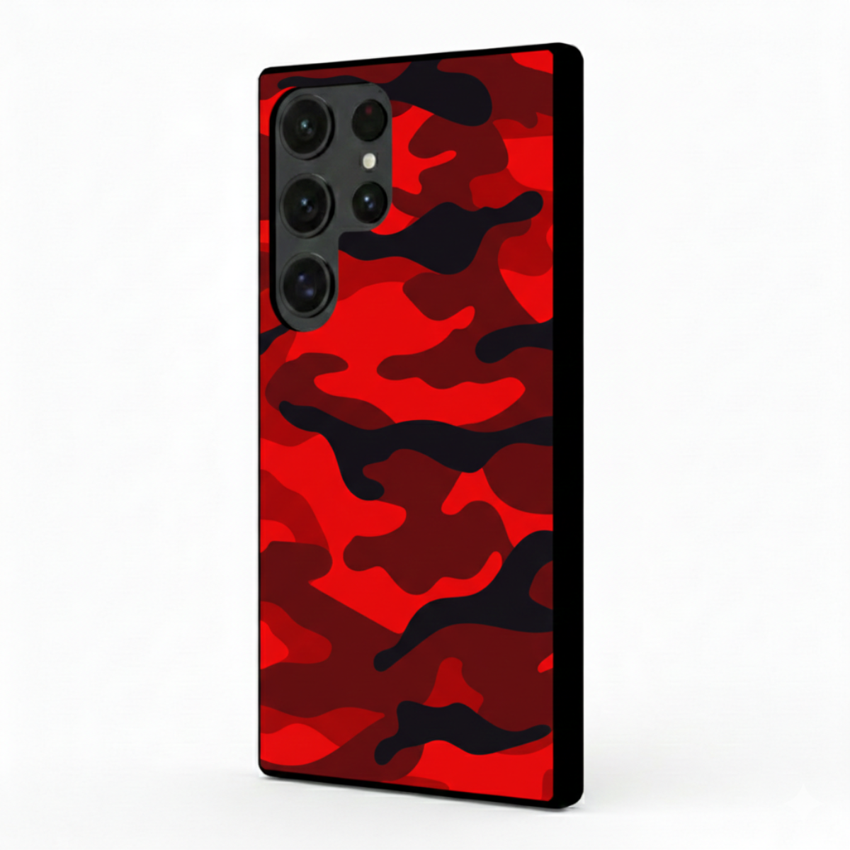 Red Camouflage Samsung Phone Cover
