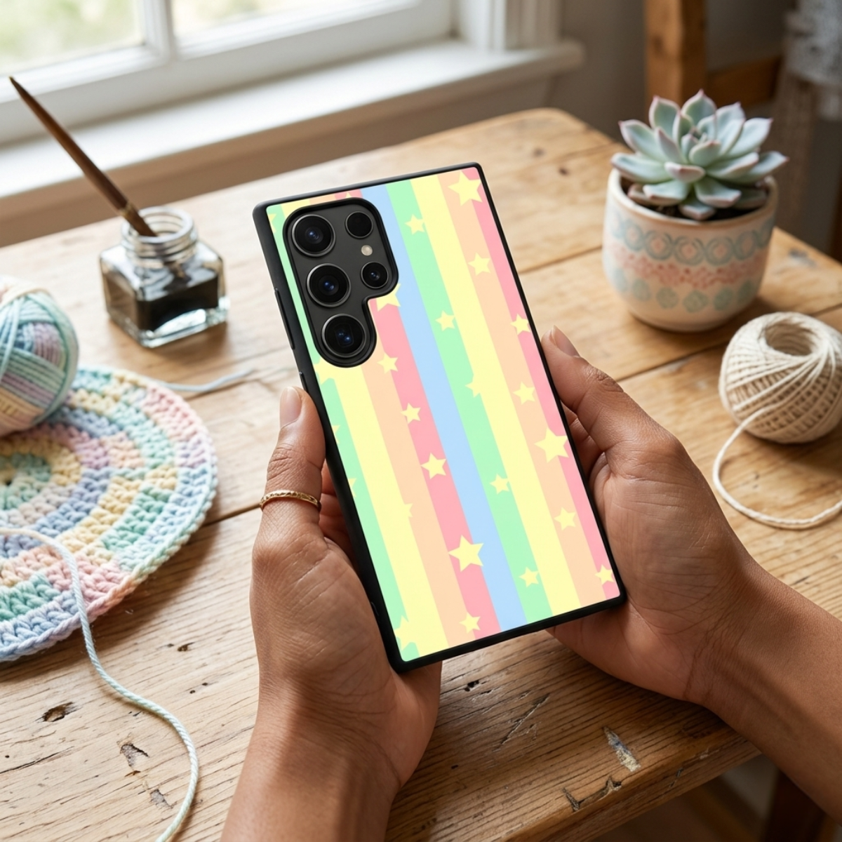 Rainbow Star Samsung Phone Cover