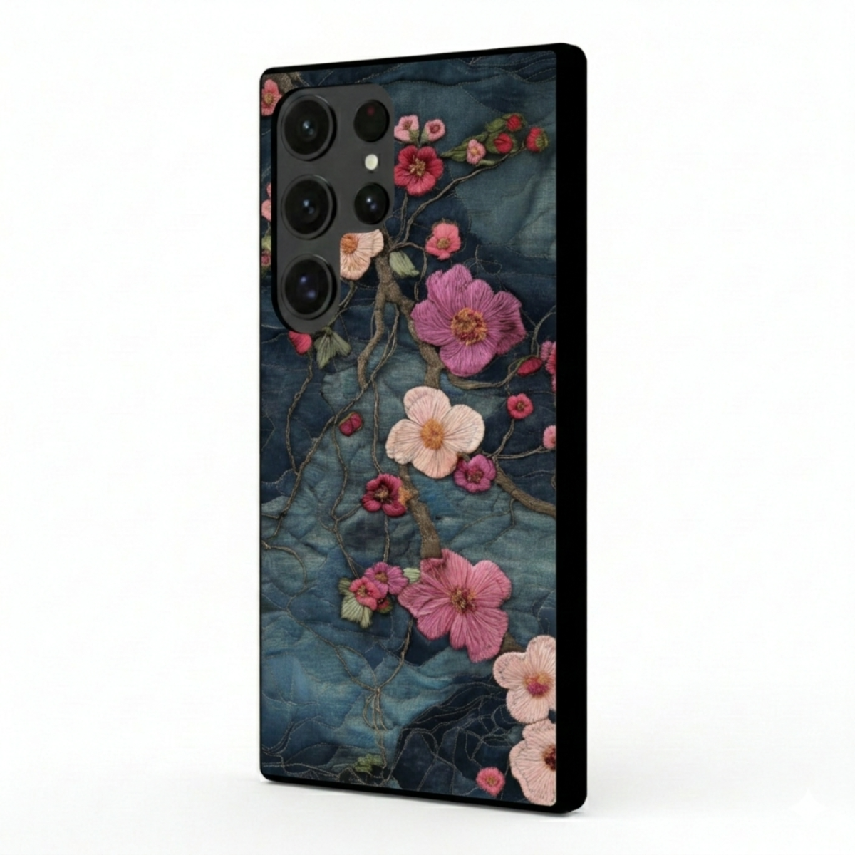 Floral Embroidery Samsung Phone Cover