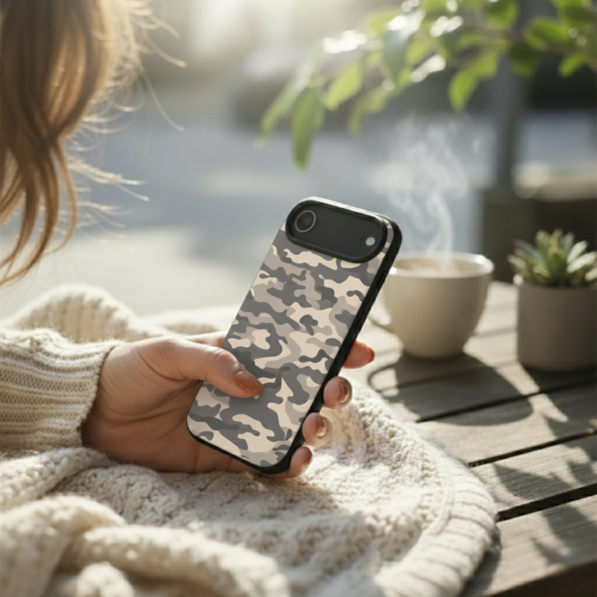 Brown Camouflage iPhone Cover