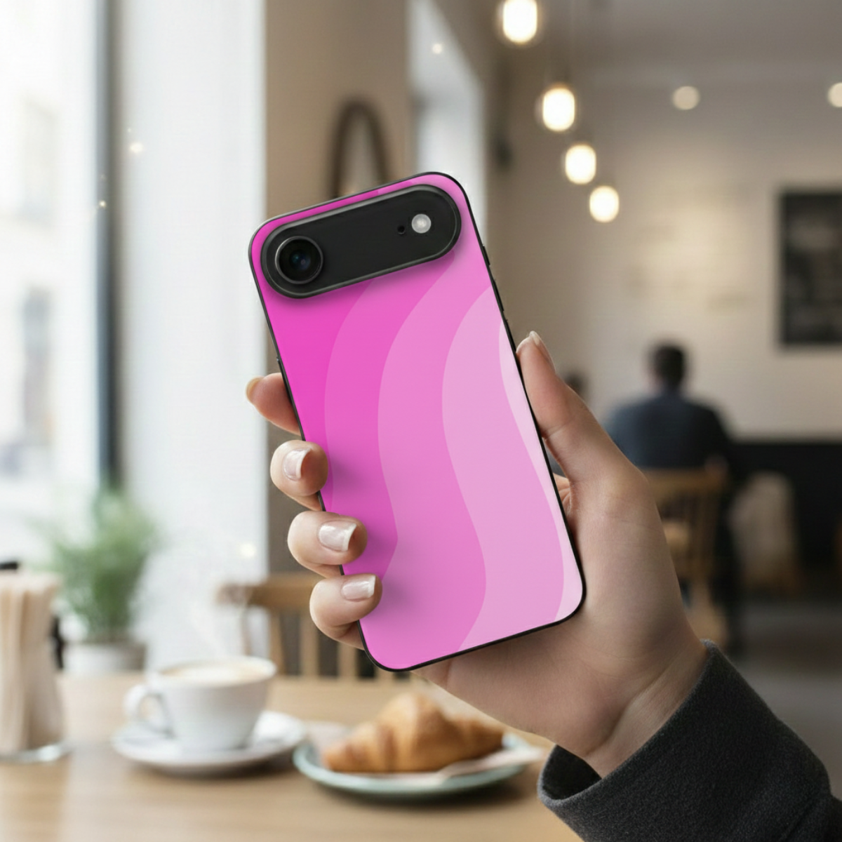 Wavy Pink Design iPhone Cover